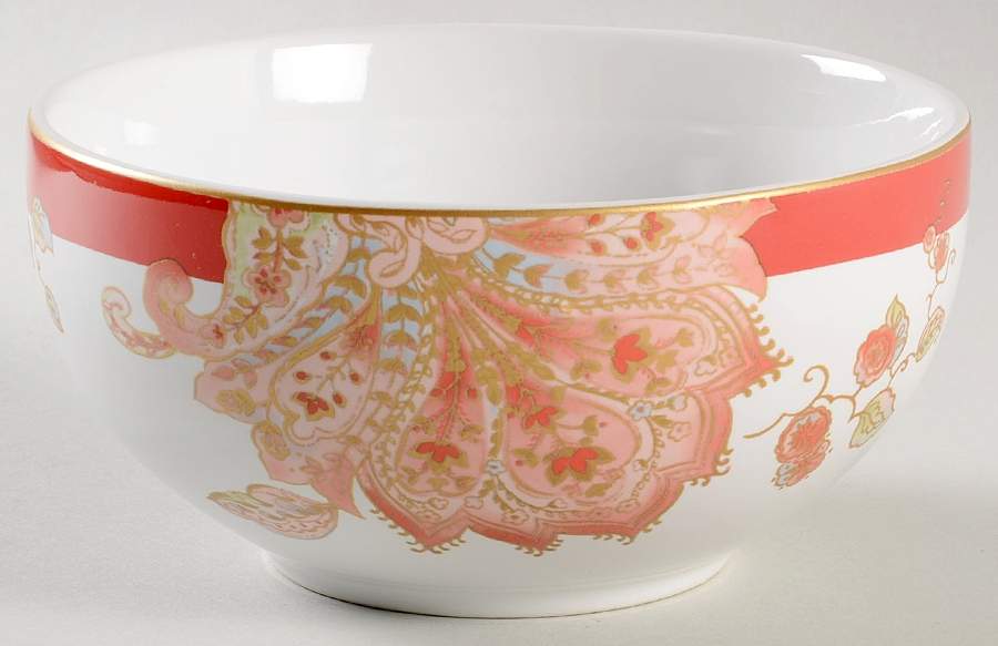 Norah Red Soup/Cereal Bowl by 222 Fifth (PTS)-1