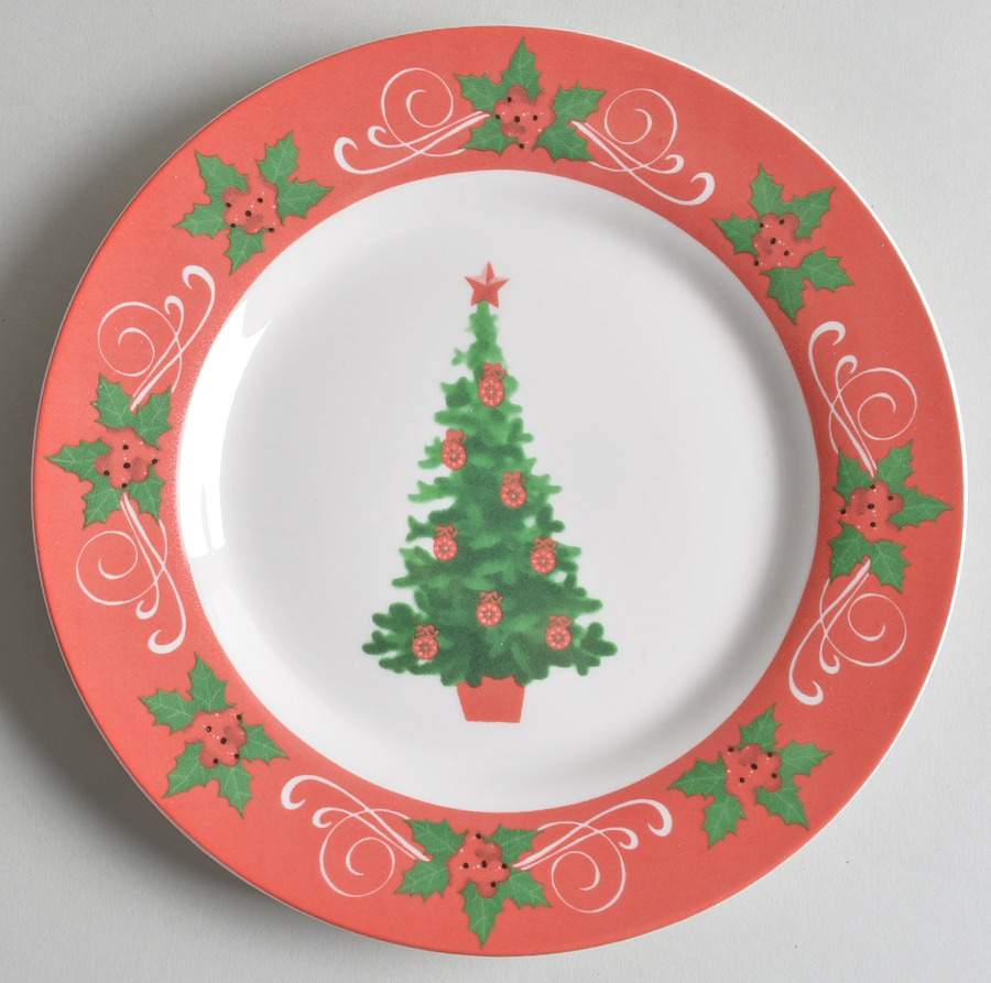Classic Christmas Salad Plate by American Atelier-1