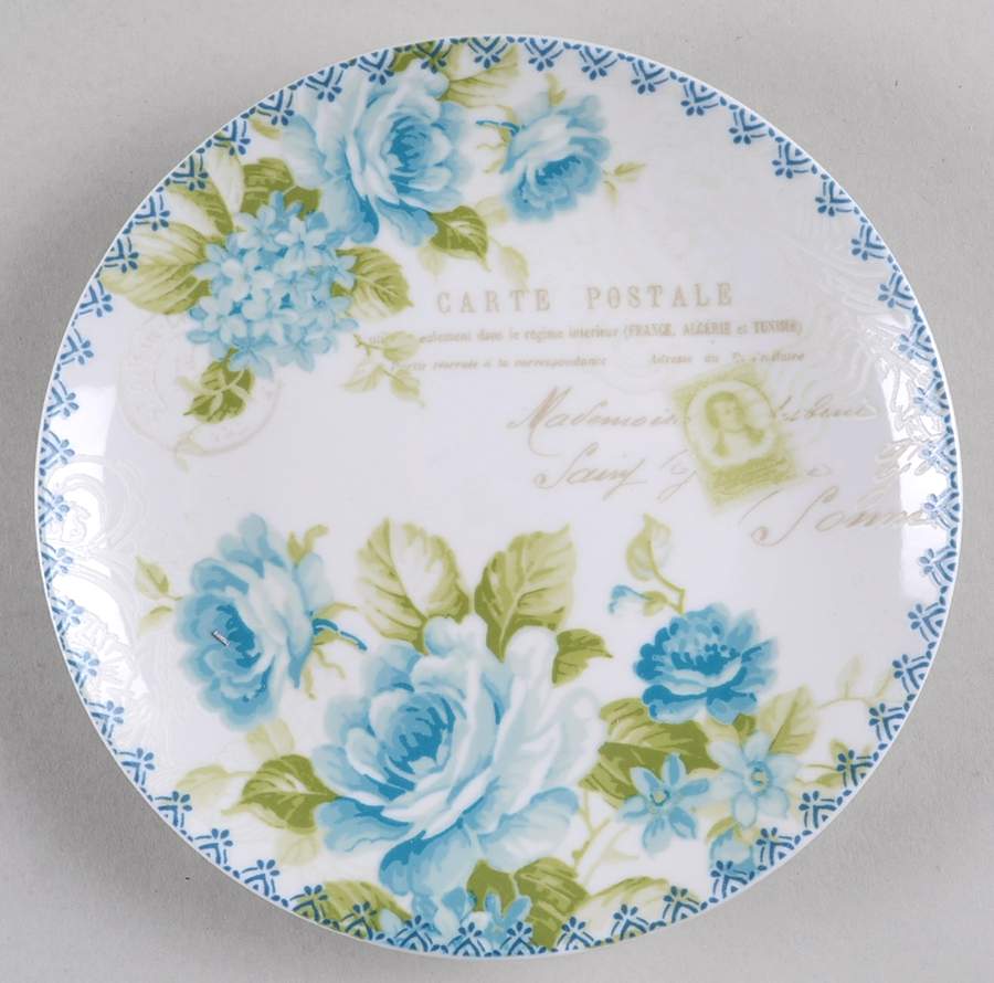 Bijou Rose Appetizer Plate by 222 Fifth (PTS)-1
