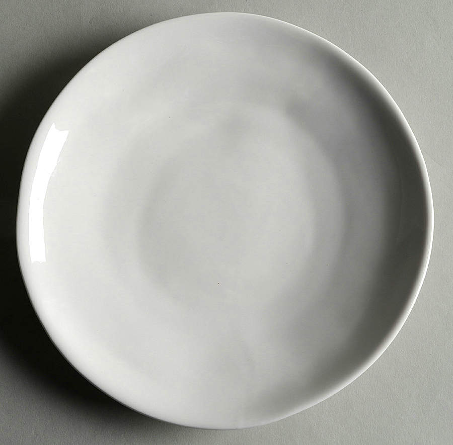 Curve White Salad Plate by Artisanal Kitchen Supply (AKS)-1