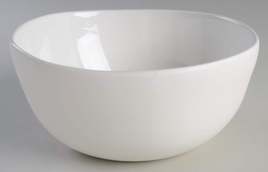 Curve White 9" Round Serving Bowl by Artisanal Kitchen Supply (AKS)-1