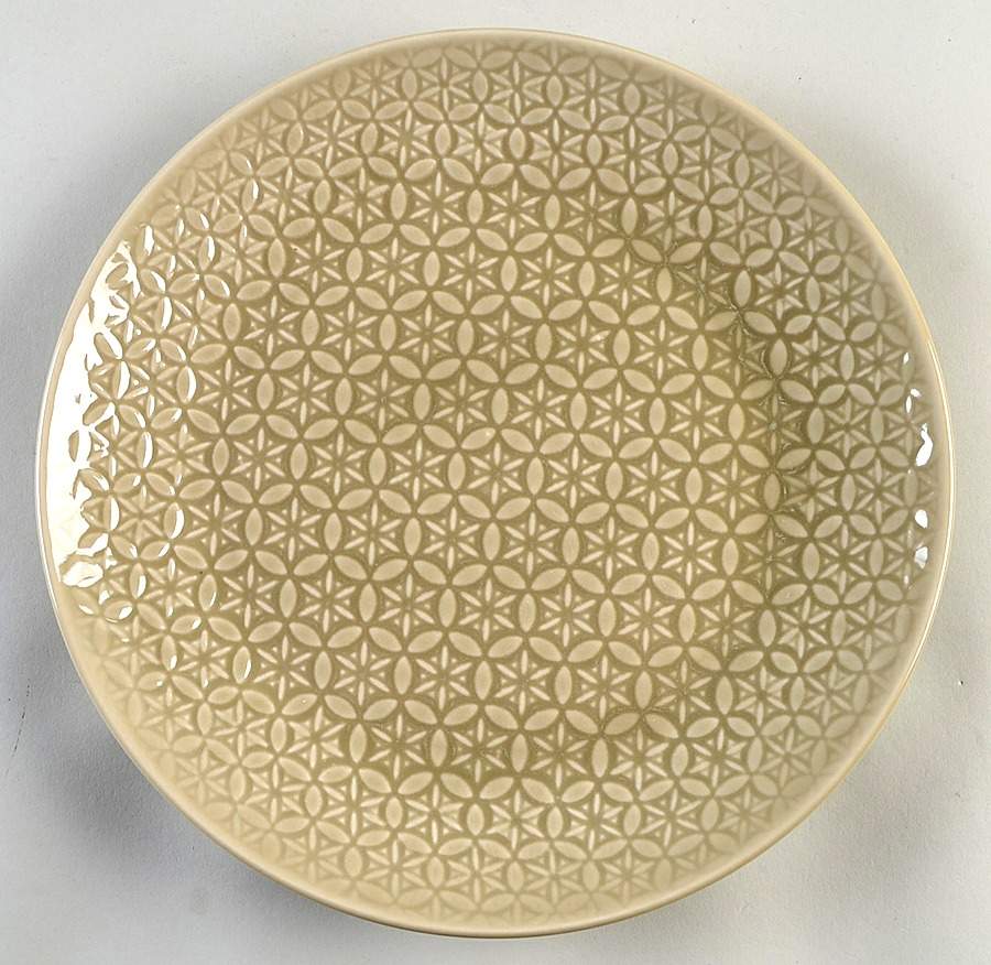 Sakuya Lace Cream Dinner Plate by 222 Fifth (PTS)-1