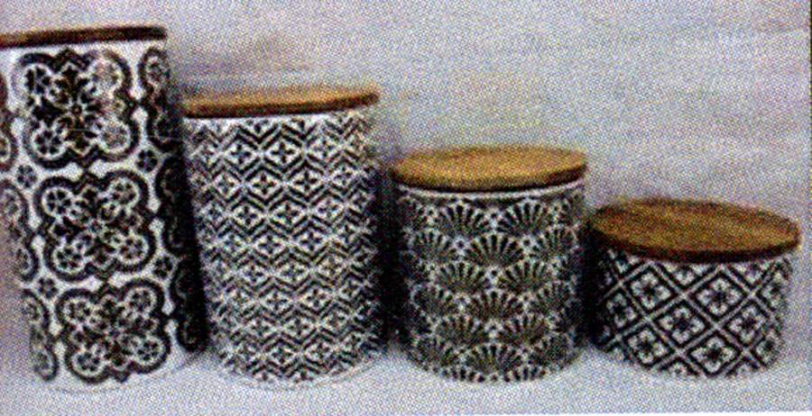 Metallic Gold (4 Piece) Canister Set (Box Set) by American Atelier-1