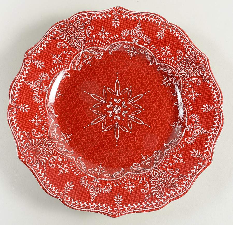 Winter Lace Salad Plate by 222 Fifth (PTS)-1