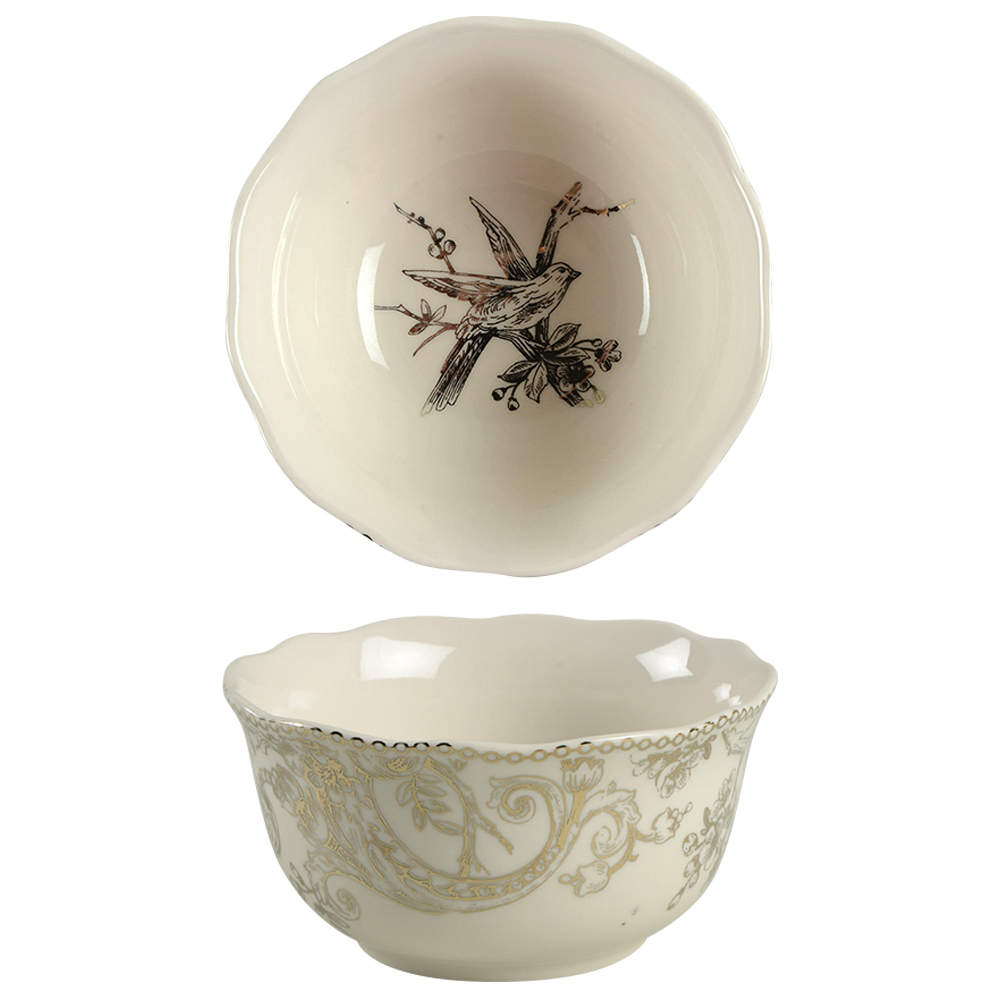 Adelaide Electroplate Gold (Shiny Gold Not Brown) Soup/Cereal Bowl by 222 Fifth (PTS)-1