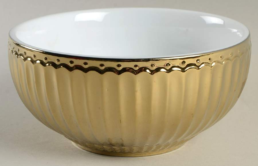 Parthenon Electroplate Gold Soup/Cereal Bowl by 222 Fifth (PTS)-1
