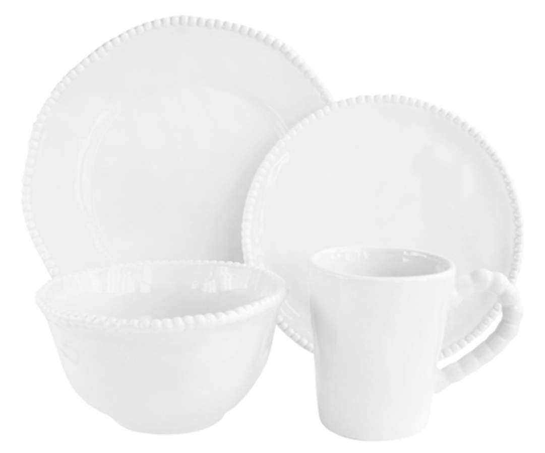 Bettina White Dinner Plate by American Atelier-1