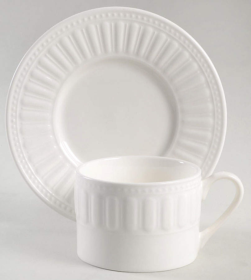 Sparta Flat Cup & Saucer Set by American Atelier-1