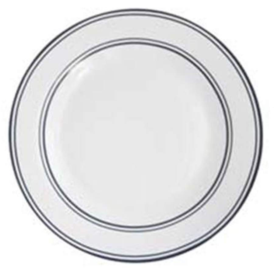Striped Dinner Plate by American Atelier-1