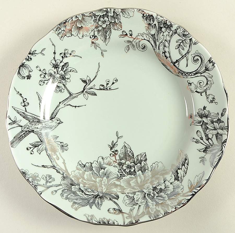 Adelaide Green and Silver Salad Plate by 222 Fifth (PTS)-1