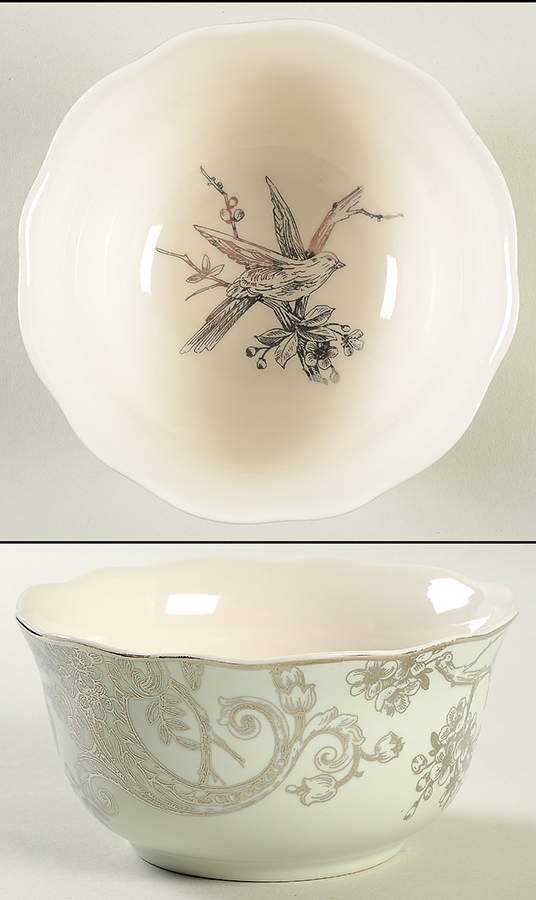 Adelaide Green and Silver Soup/Cereal Bowl by 222 Fifth (PTS)-1