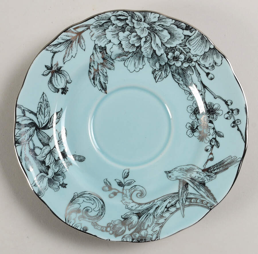 Adelaide Turquoise and Silver Saucer by 222 Fifth (PTS)-1