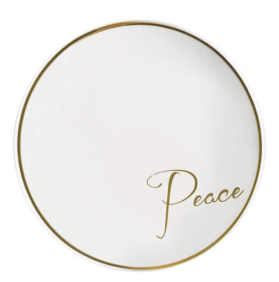 Sentiment Gold Salad/Dessert Plate by American Atelier-1