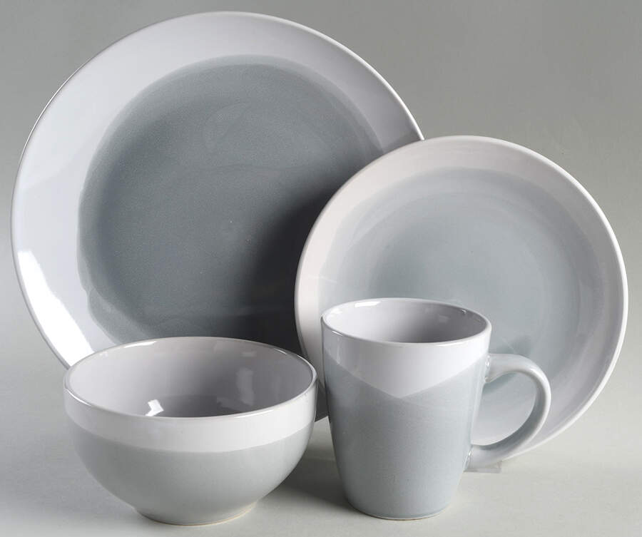 Oasis Blue Gray 4 Piece Place Setting by American Atelier-1