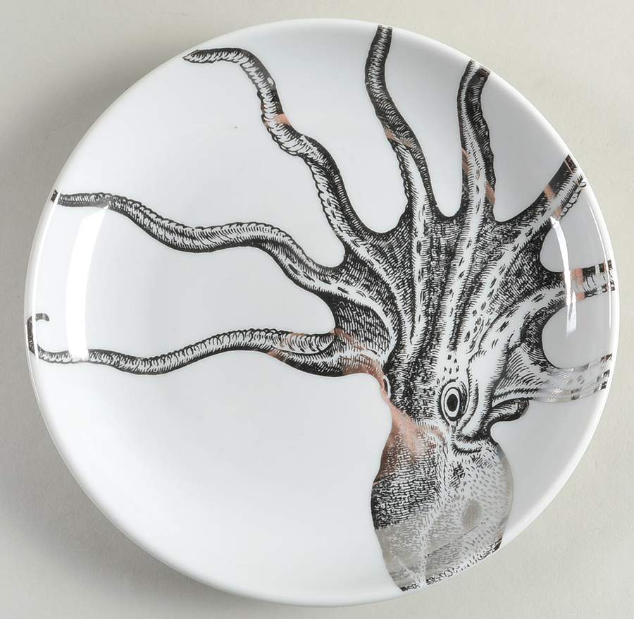 Coastal Life Electroplate Silver Salad Plate by 222 Fifth (PTS)-1