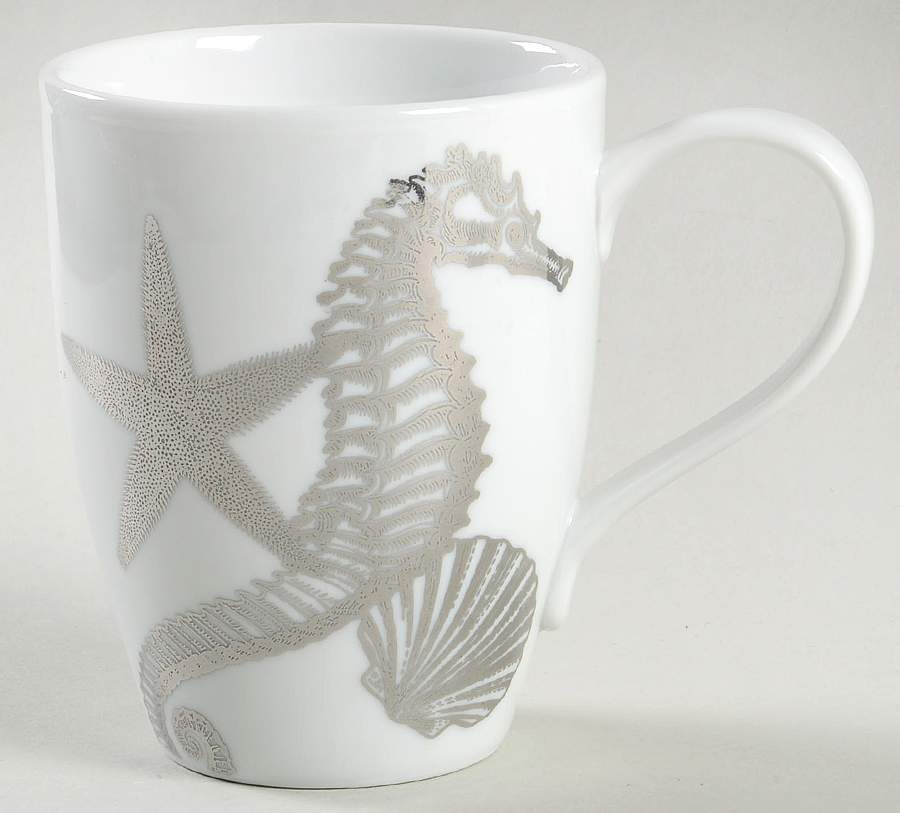 Coastal Life Electroplate Silver Mug by 222 Fifth (PTS)-1