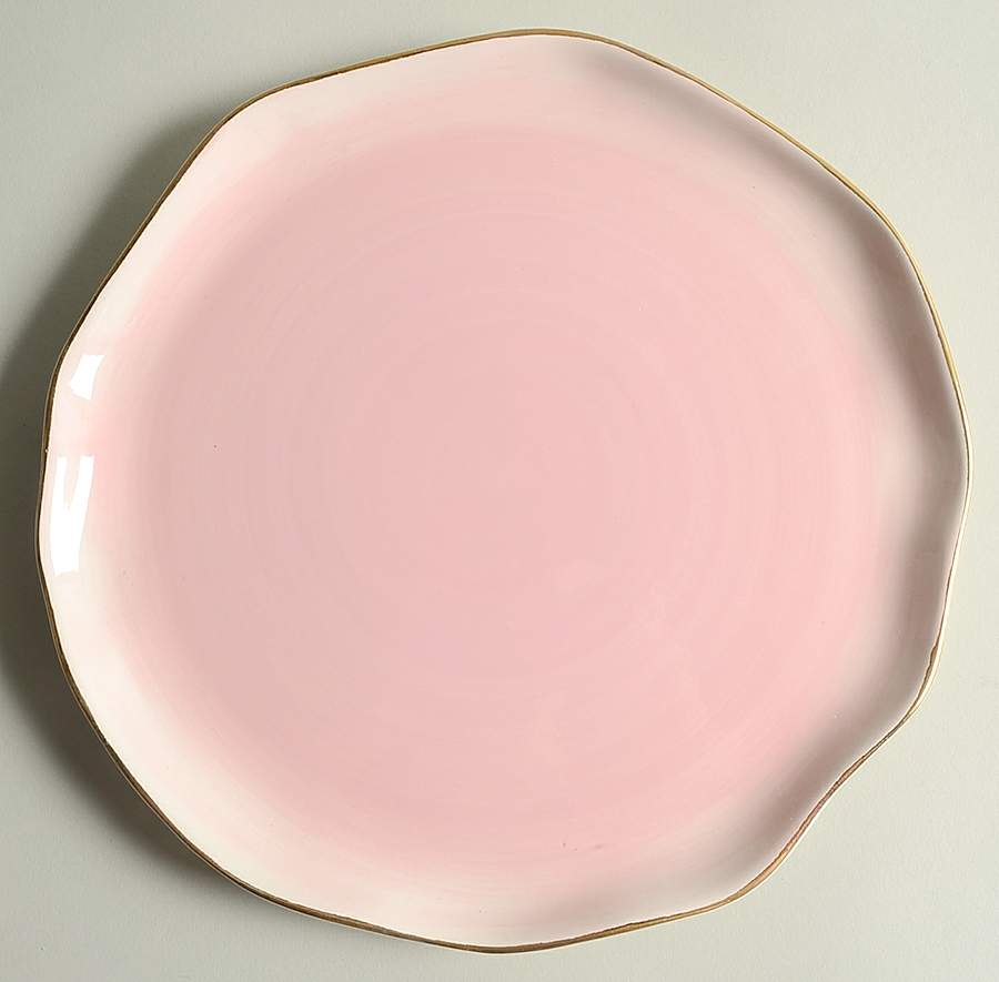 A7D8 Pink Dinner Plate by Arlington Designs-1