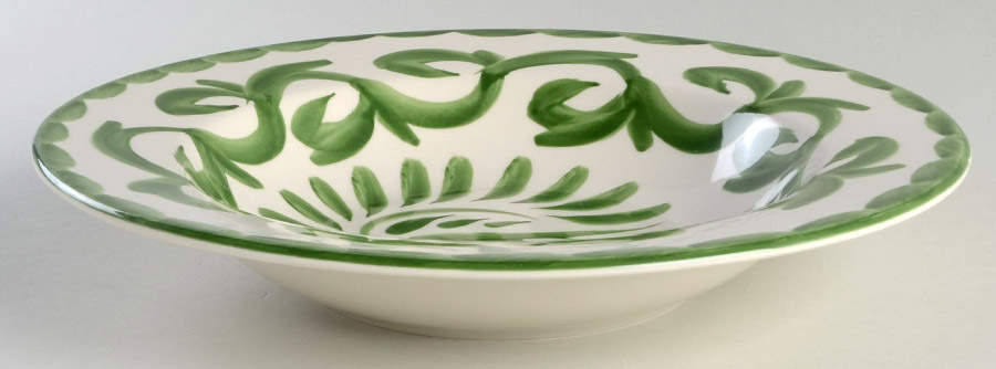 Puebla Palm Leaf 11" Individual Pasta Bowl by Anfora (Mexico)-1