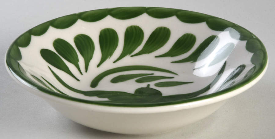 Puebla Palm Leaf Fruit/Dessert (Sauce) Bowl by Anfora (Mexico)-1