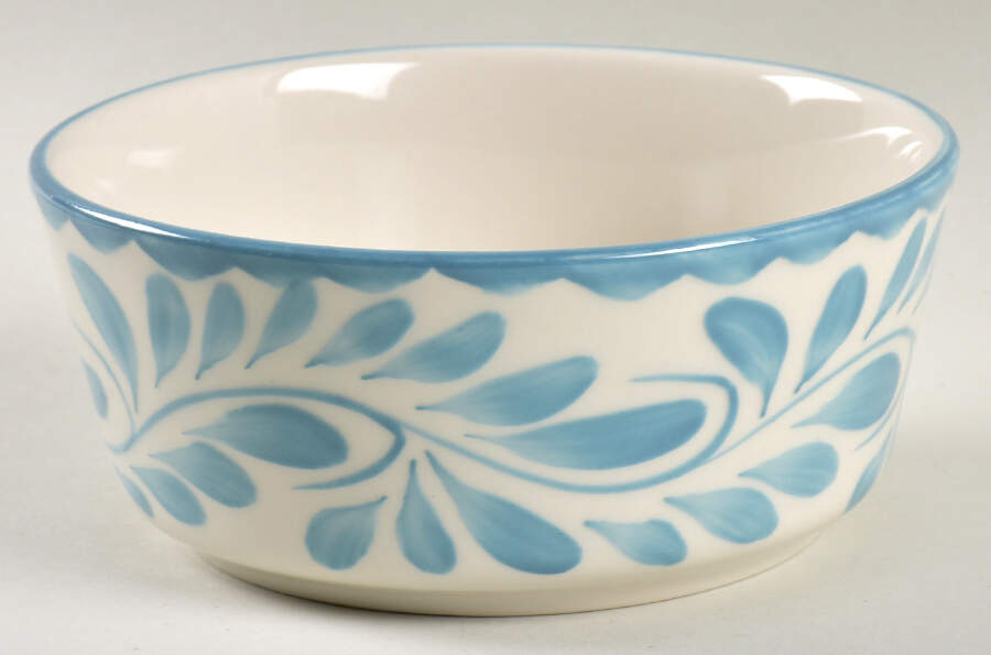 Puebla Blue Lagoon Coupe Cereal Bowl by Anfora (Mexico)-1