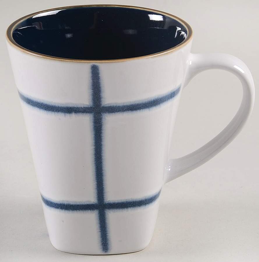 Squares Blue Mug by American Atelier-1