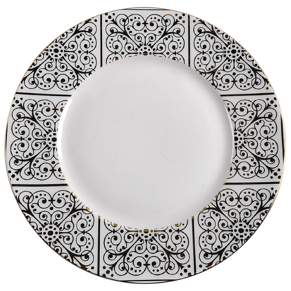 Madrid Electroplate Gold Dinner Plate by 222 Fifth (PTS)-1