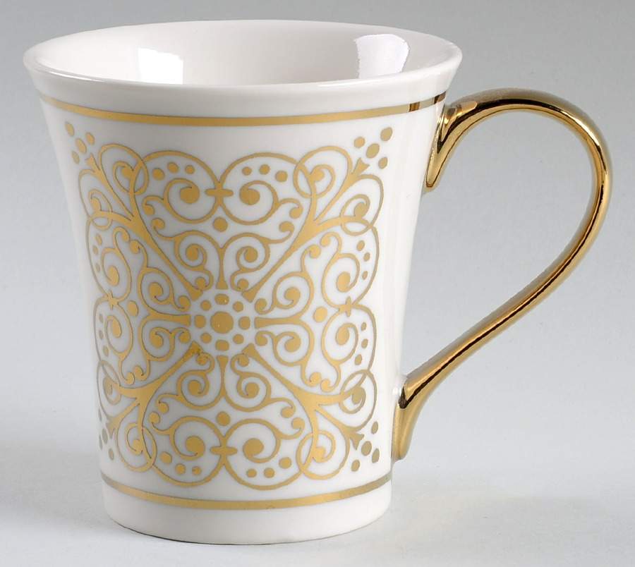 Madrid Electroplate Gold Mug by 222 Fifth (PTS)-1