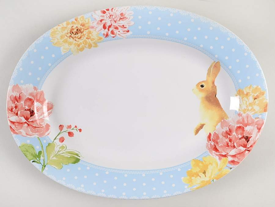 Leanna 14" Oval Serving Platter by 222 Fifth (PTS)-1