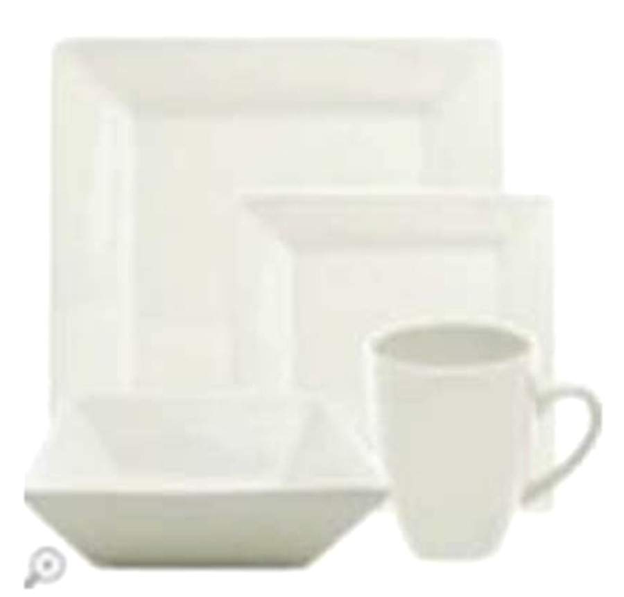 Kingsley White Dinner Plate by American Atelier-1