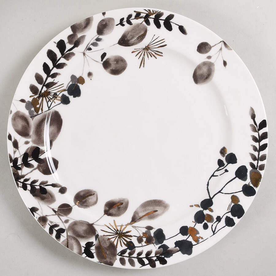 Gilded Botany Dinner Plate by Anthropologie-1