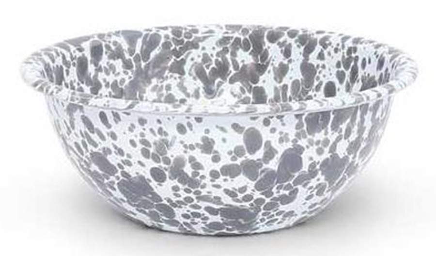 Splatterware Grey Coupe Cereal Bowl by Crow Canyon Home-1