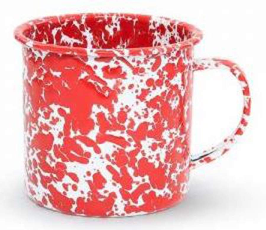 Splatterware Red Jumbo Mug by Crow Canyon Home-1