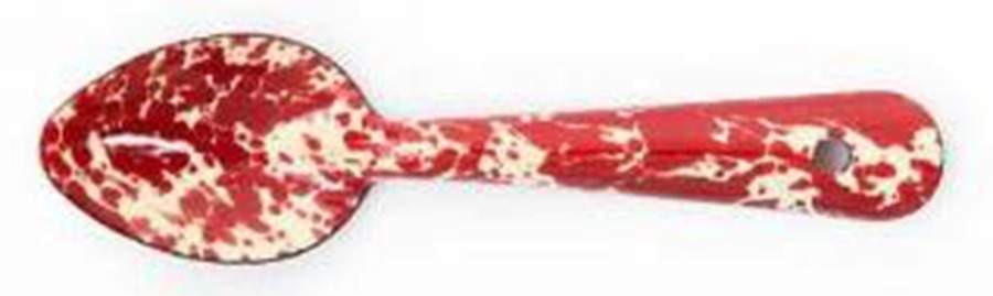 Splatterware Burgundy Teaspoon by Crow Canyon Home-1