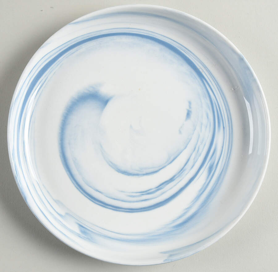 Coupe Marble Blue Salad Plate by Artisanal Kitchen Supply (AKS)-1