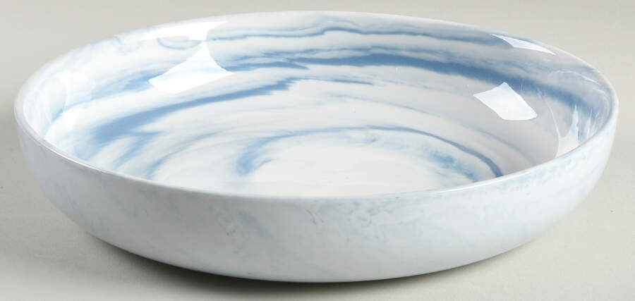 Coupe Marble Blue Individual Dinner Bowl by Artisanal Kitchen Supply (AKS)-1