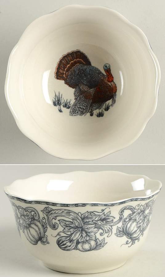 Balmoral Blue Soup/Cereal Bowl by 222 Fifth (PTS)-1