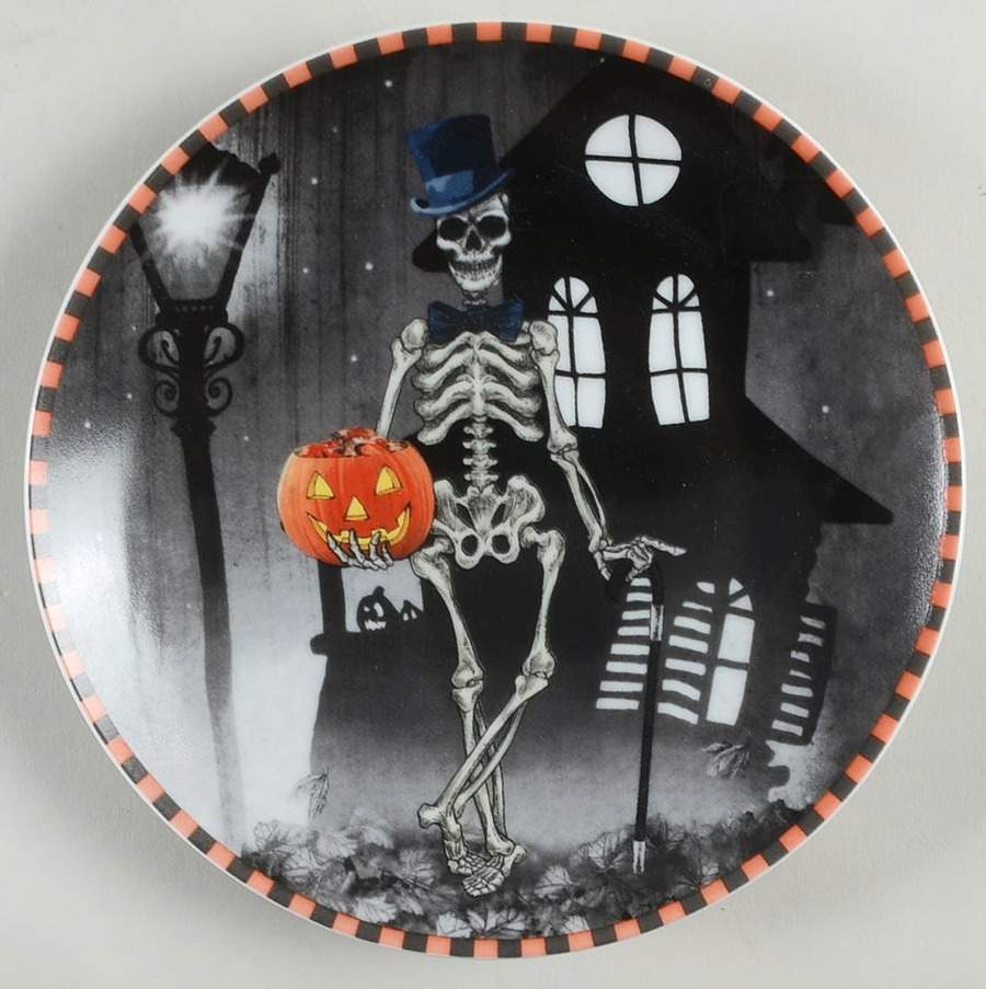 Skeleton Appetizer Plate by 222 Fifth (PTS)-1