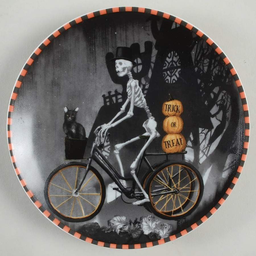 Skeleton Appetizer Plate by 222 Fifth (PTS)-1