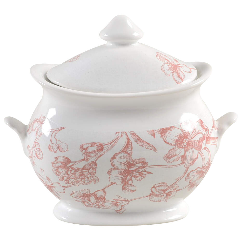 Oakley Pink Sugar Bowl & Lid by 222 Fifth (PTS)-1