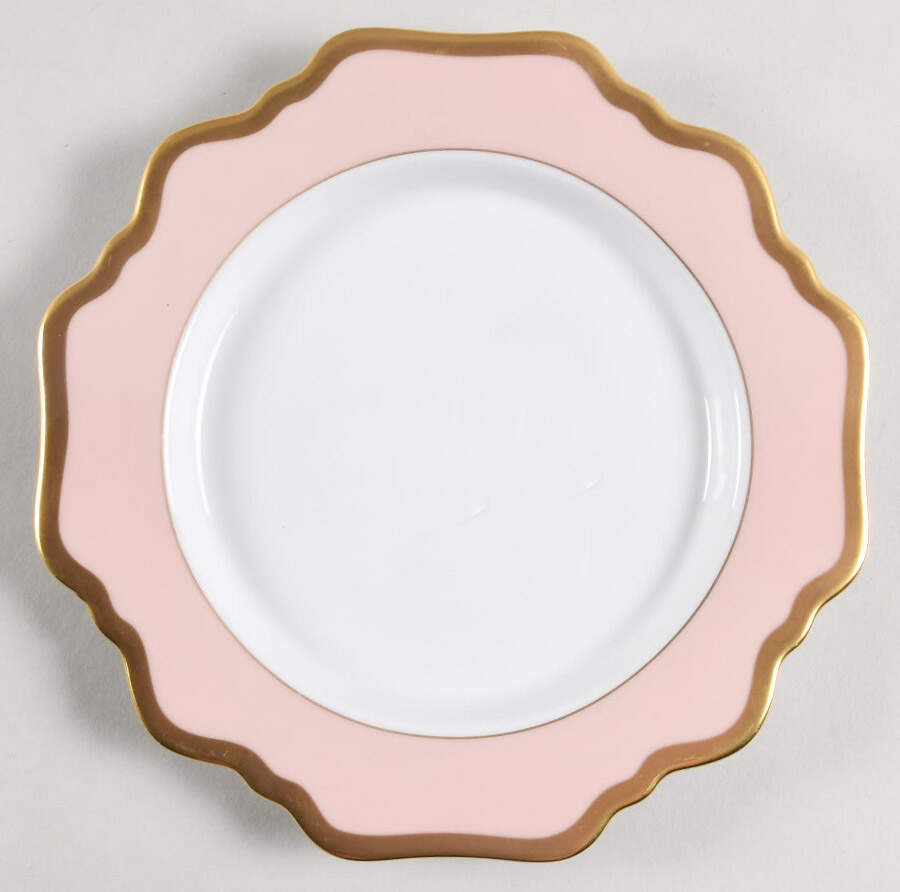 Anna's Palette-Dusty Rose Bread & Butter Plate by Anna Weatherley-1