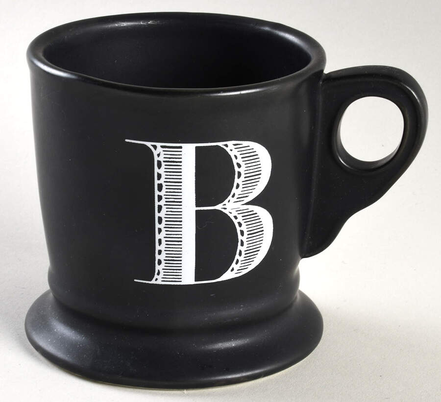 Monogrammed Mugs Noir Mug by Anthropologie-1