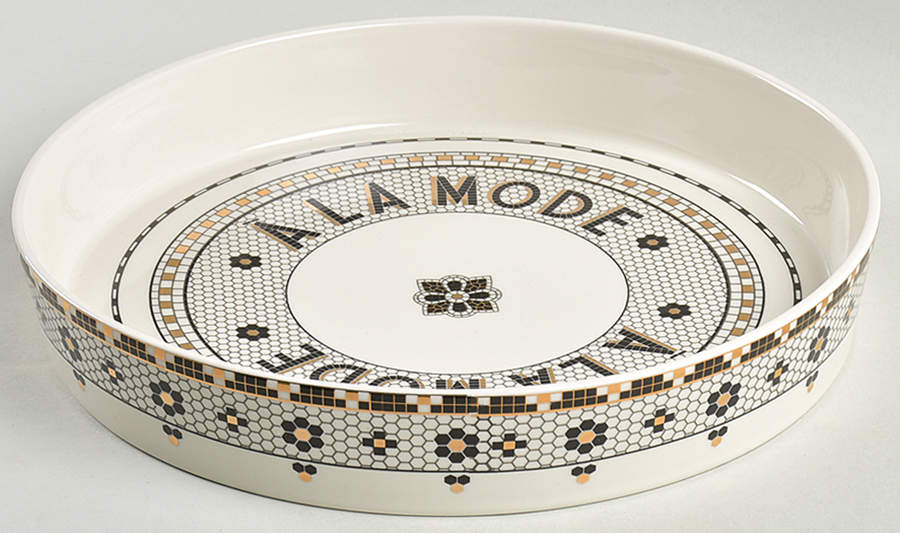 Bistro Tile 10" Pie Baking Plate by Anthropologie-1