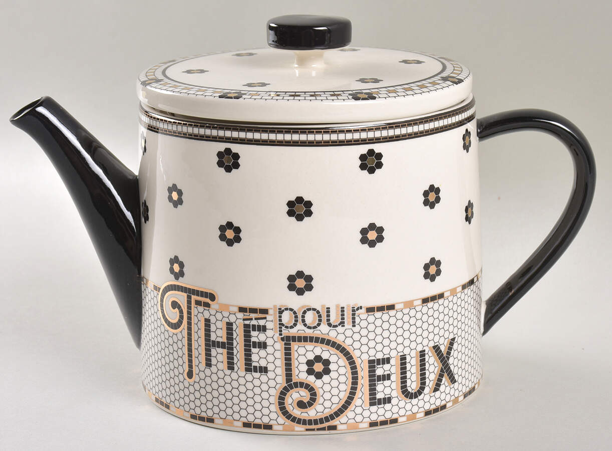 Bistro Tile Teapot & Lid by Anthropologie-1