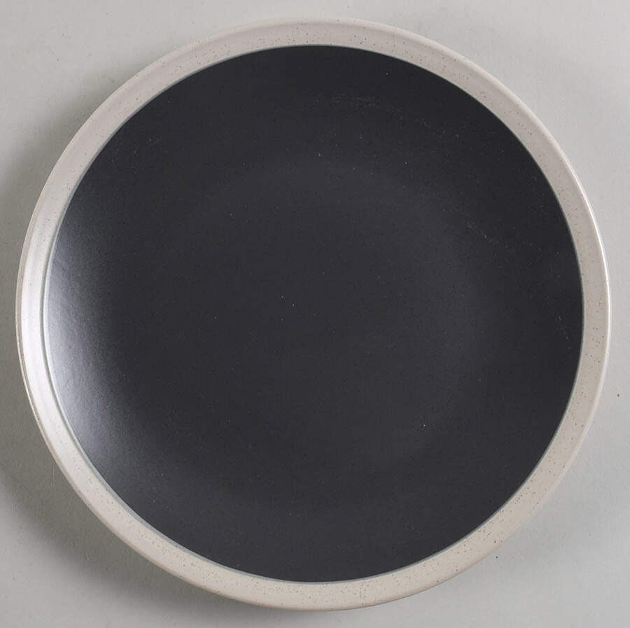 Serenity Dark Gray Salad Plate by Stone Lain-1