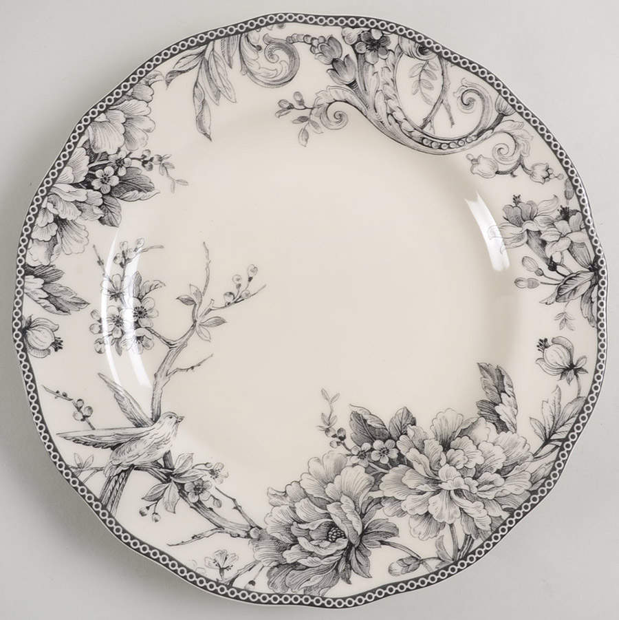 Adelaide Black Dinner Plate by 222 Fifth (PTS)-1