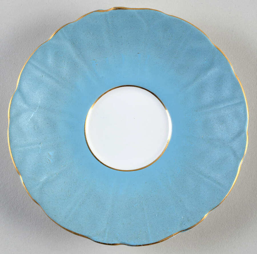 2902 Blue Saucer by John  Aynsley & Sons-1
