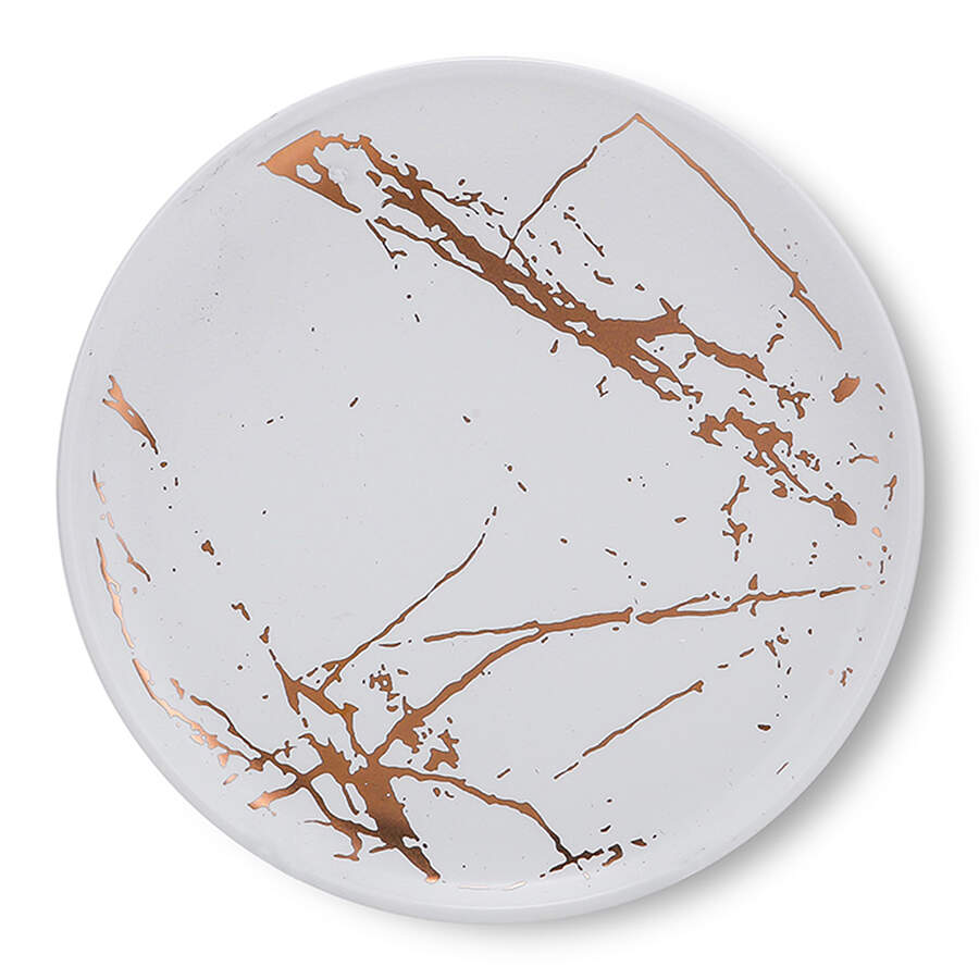 Zora White Salad Plate by Stone Lain-1