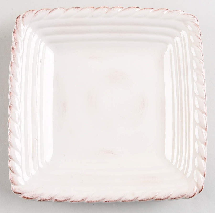 Tuscan Countryside Antique White Square Salad Plate by Artimino-1