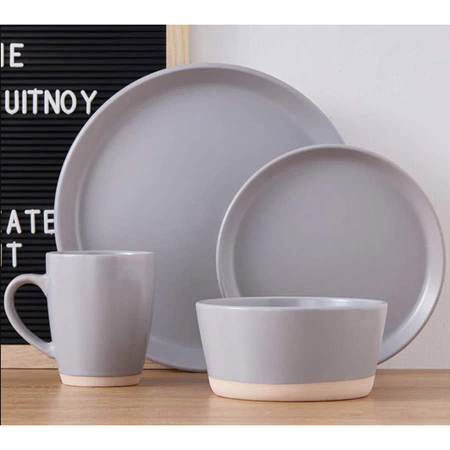 Jules Gray Dinner Plate by Stone Lain-1
