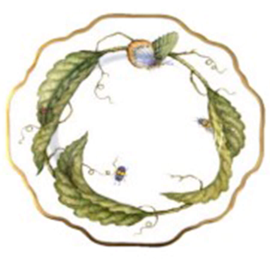 Three Large Leaves Salad Plate by Anna Weatherley-1